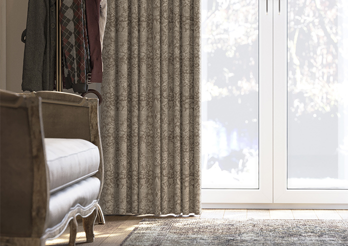 William Morris At Home Strawberry Thief, Woven Limestone - Made to Measure Curtains - Image 5